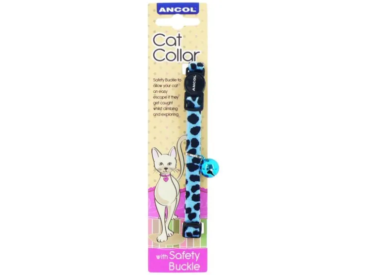 USPCA ANCOL VELVET LEOPARD CAT COLLAR