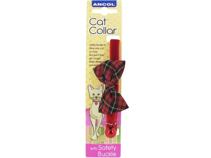 USPCA ANCOL VINTAGE BOW CAT COLLAR